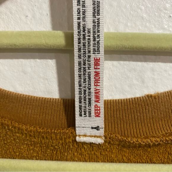 Free People Camel Distressed Wonder Sweatshirt Sz S - Picture 9 of 15